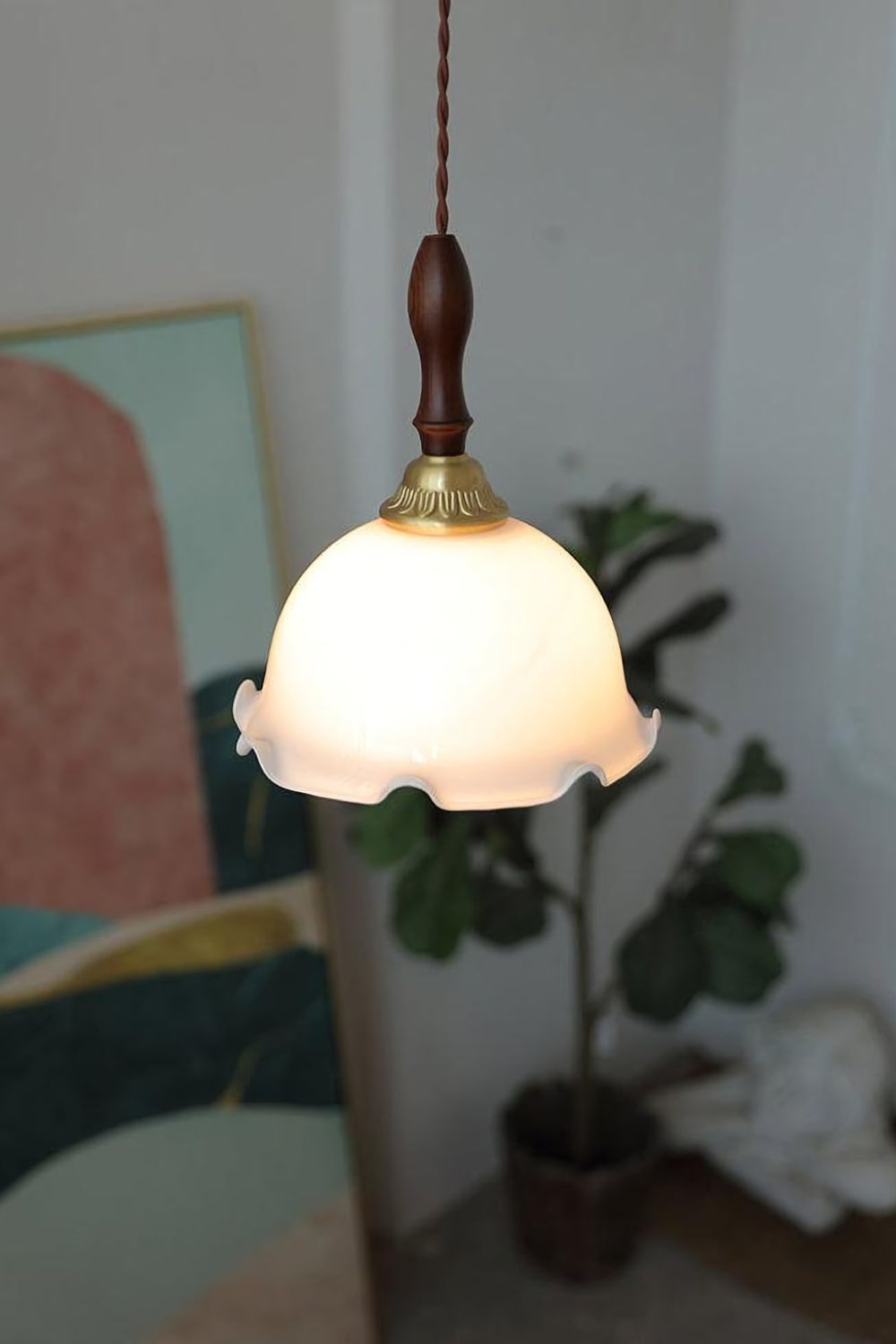 Milky Flower Pendant Light - everlamps