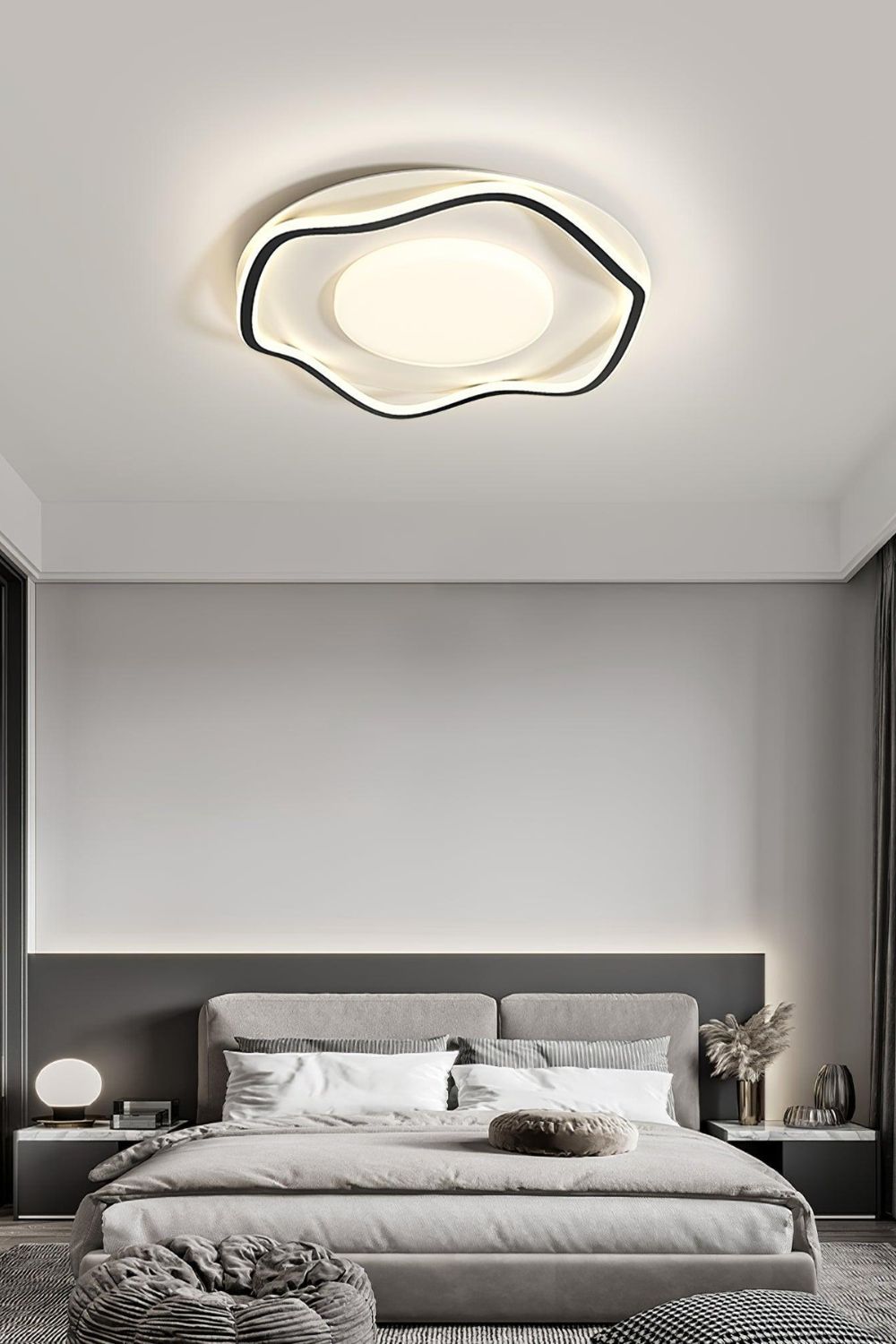 Minimalist Cloud Shape LED Ceiling Lamp - view 3 | everlamps