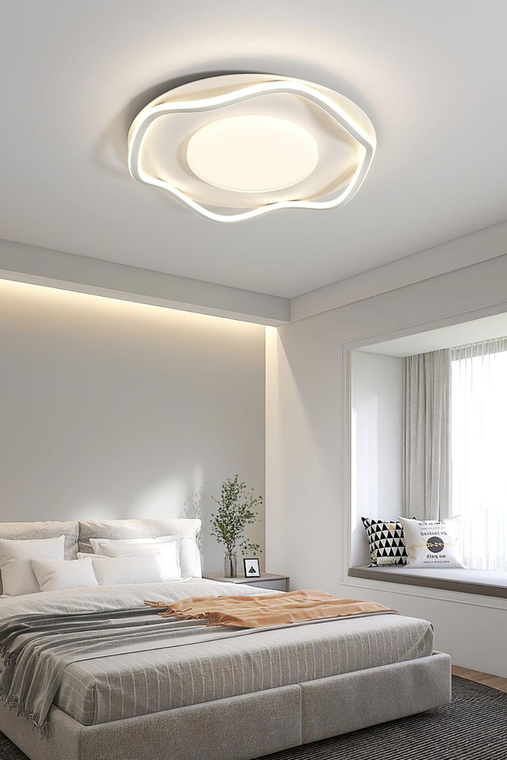 Minimalist Cloud Shape LED Ceiling Lamp - view 4 | everlamps