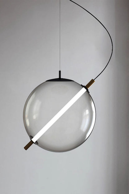 Minimalist Glass Ball Pendant Light - view 6 | everlamps