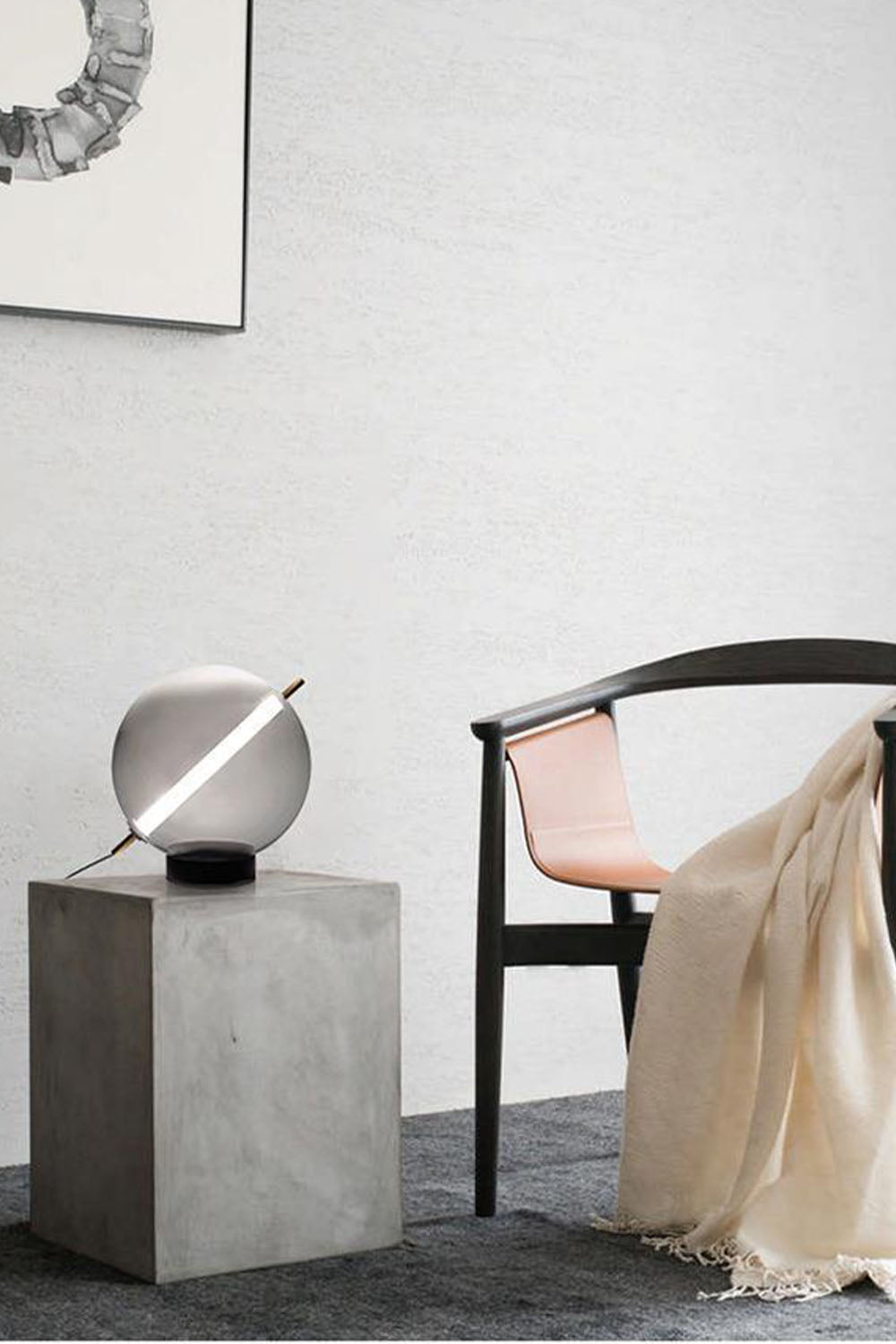 Minimalist Glass Ball Pendant Light - view 7 | everlamps
