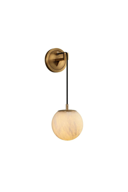 Minimalist Spherical Alabaster Wall Lamp | everlamps