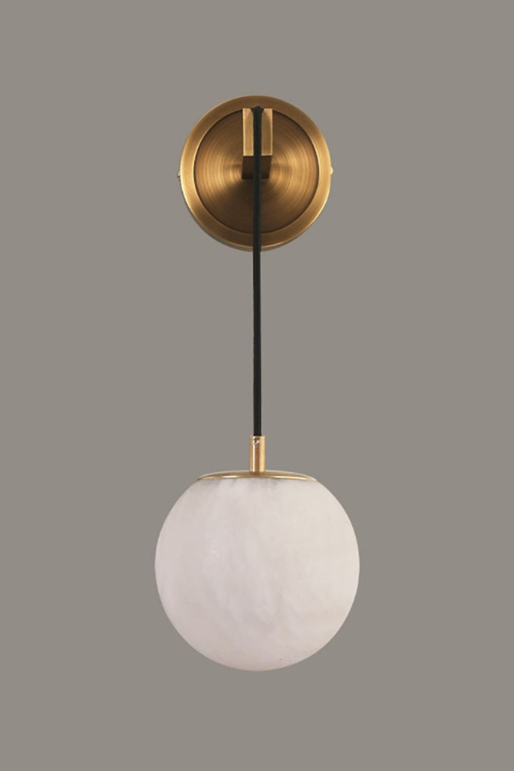 Minimalist Spherical Alabaster Wall Lamp - view 20 | everlamps