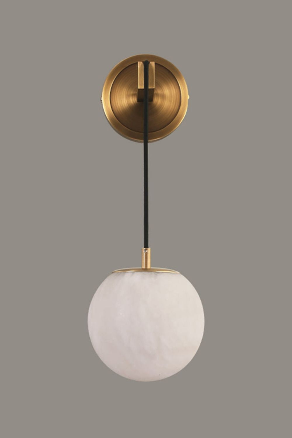 Minimalist Spherical Alabaster Wall Lamp - view 22 | everlamps