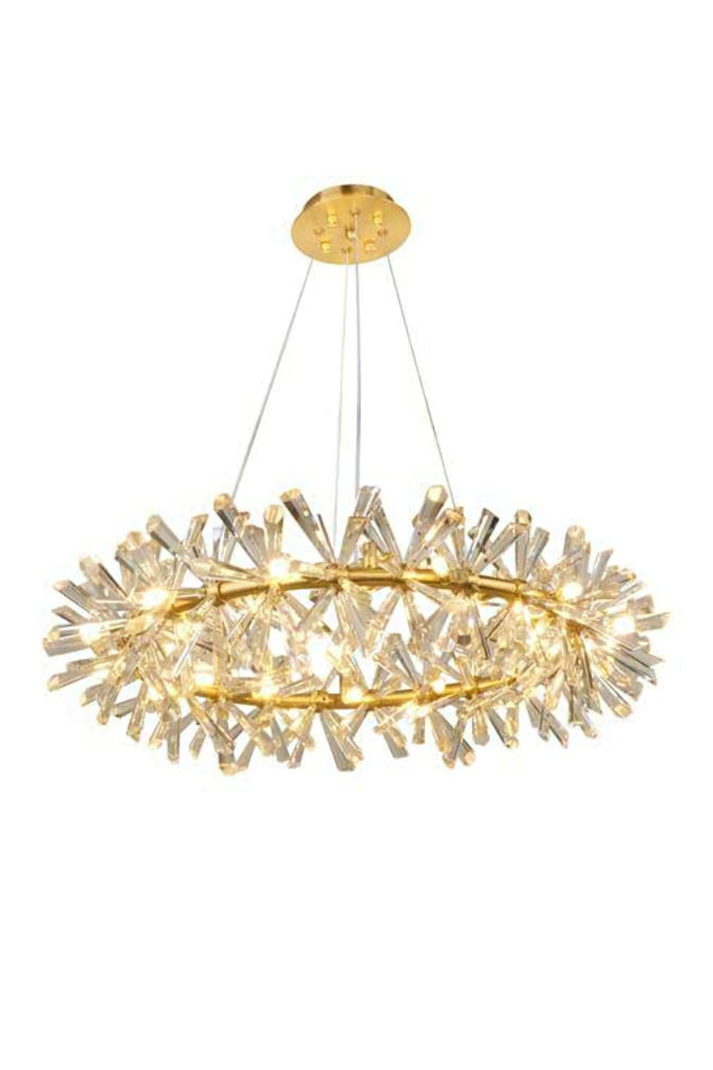 Mira Crystal Ring Chandelier - everlamps