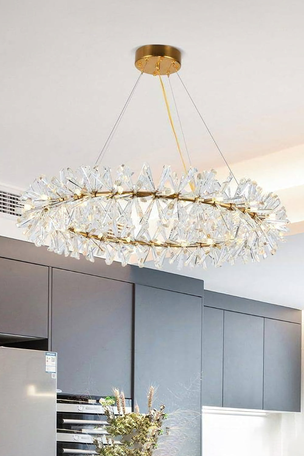 Mira Crystal Ring Chandelier - everlamps