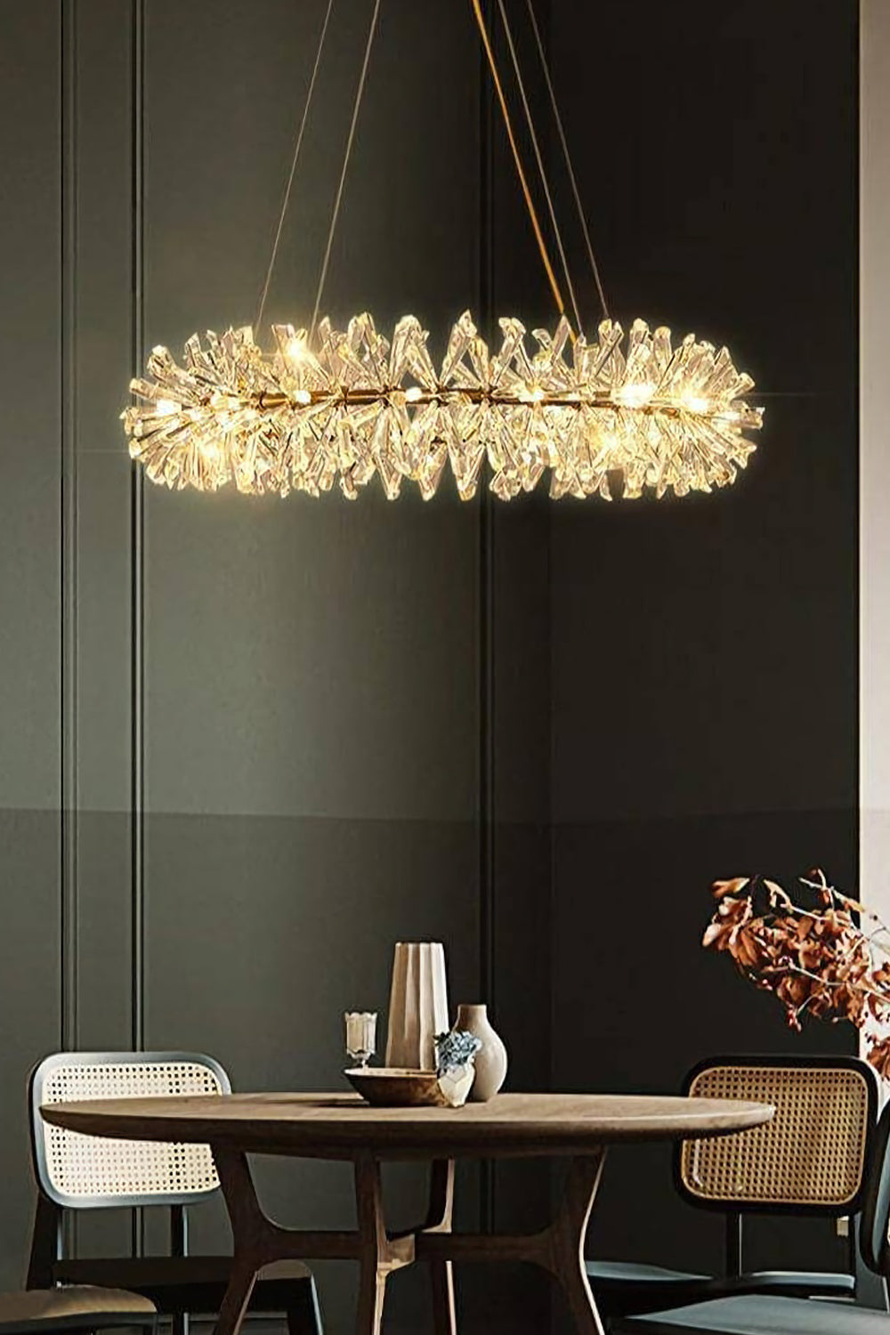 Mira Crystal Ring Chandelier - everlamps