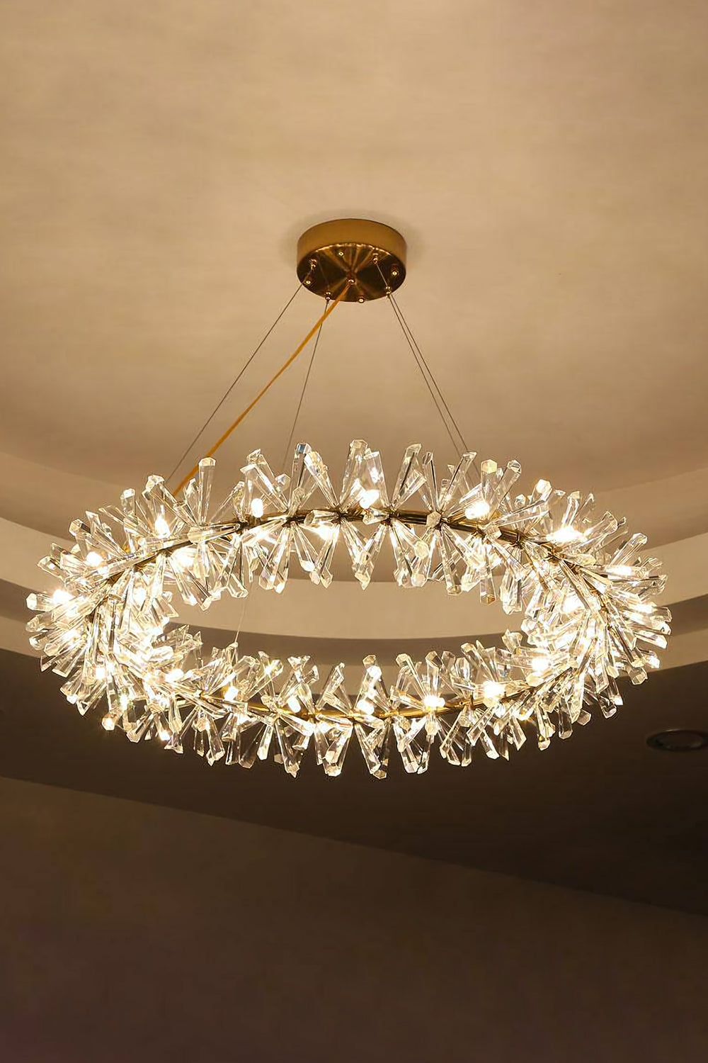 Mira Crystal Ring Chandelier - everlamps