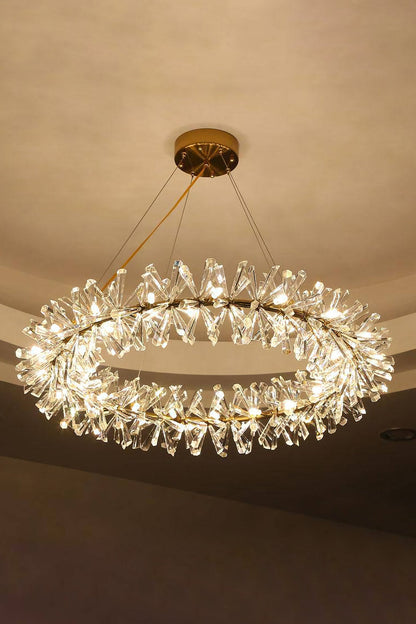 Mira Crystal Ring Chandelier - everlamps