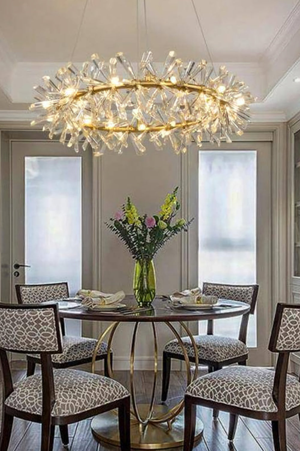 Mira Crystal Ring Chandelier - everlamps