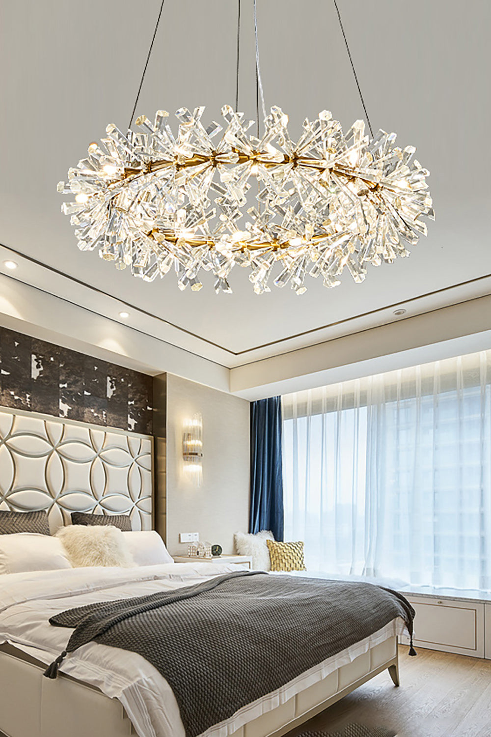 Mira Crystal Ring Chandelier - everlamps