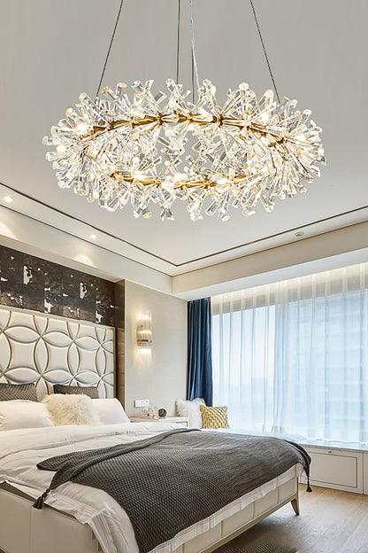 Mira Crystal Ring Chandelier - everlamps