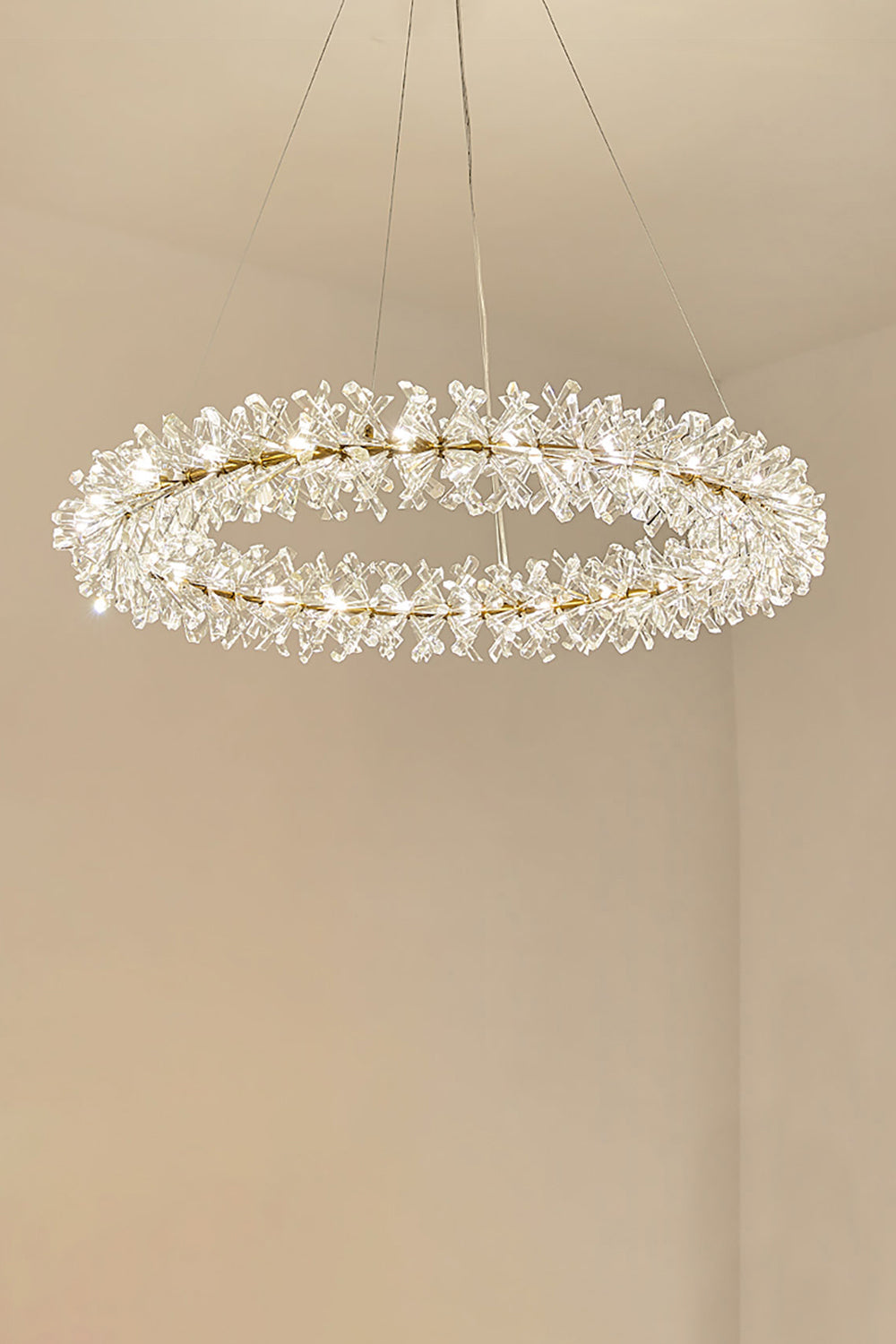 Mira Crystal Ring Chandelier - everlamps