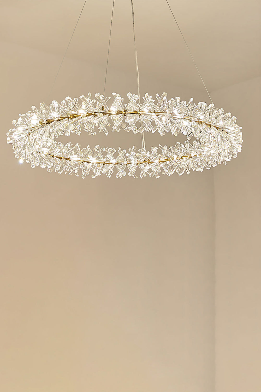 Mira Crystal Ring Chandelier - everlamps