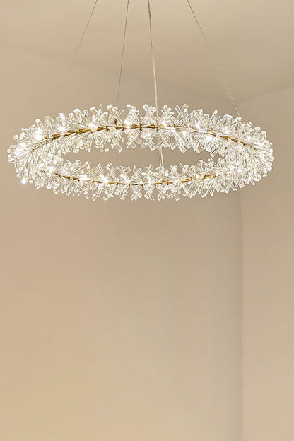 Mira Crystal Ring Chandelier - everlamps