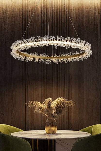 Mira Crystal Ring Chandelier - everlamps