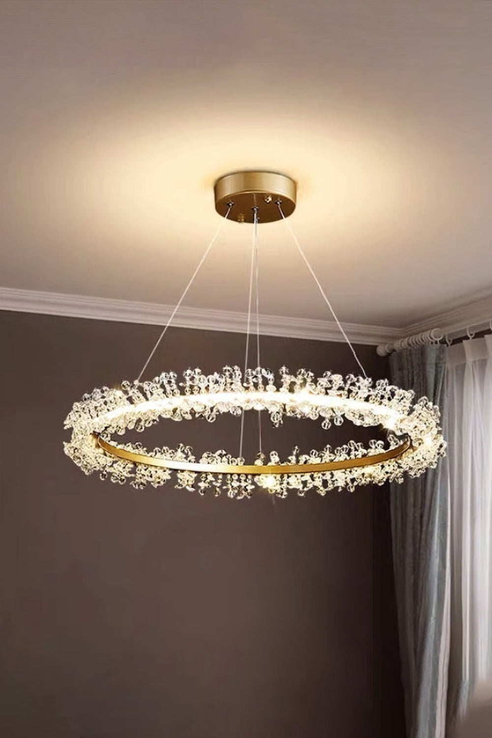 Mira Crystal Ring Chandelier - everlamps