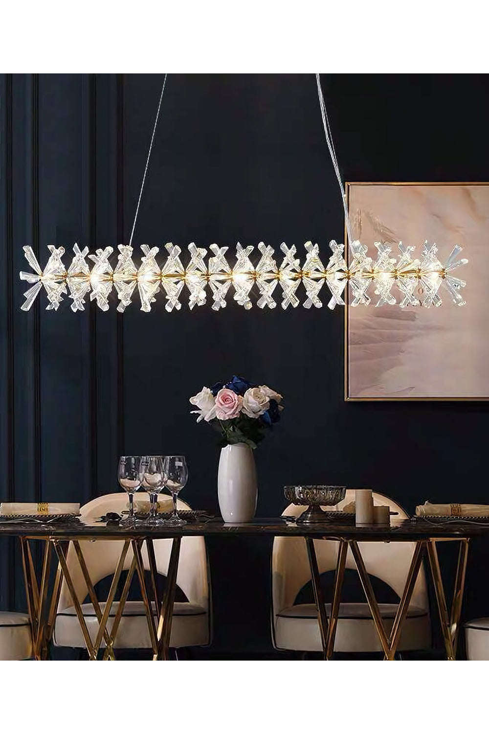 Mira Crystal Ring Chandelier - everlamps