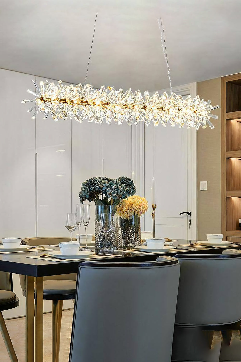 Mira Crystal Ring Chandelier - everlamps
