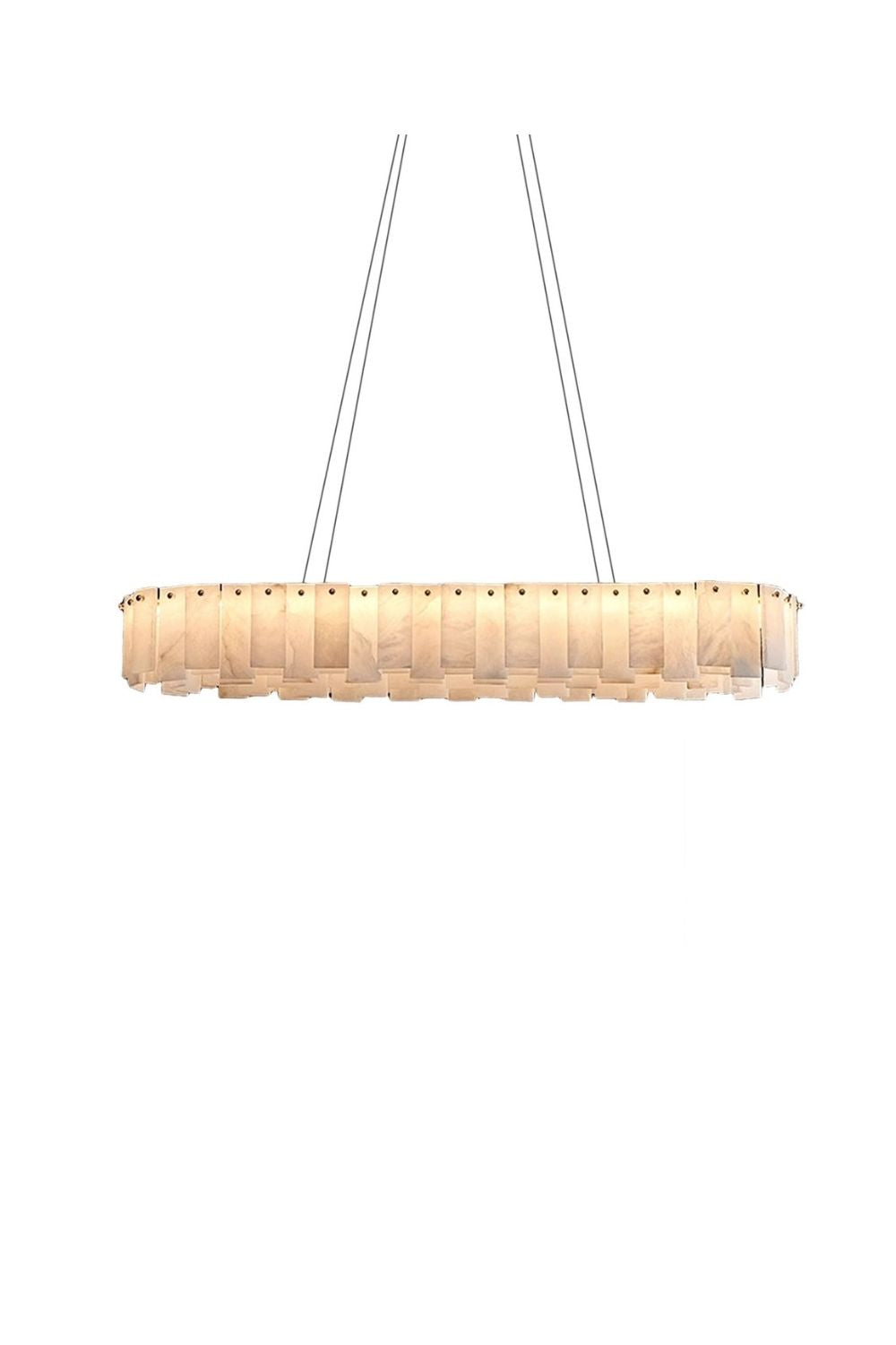 Modern Alabaster Celestial Round Chandelier - view 20 | everlamps