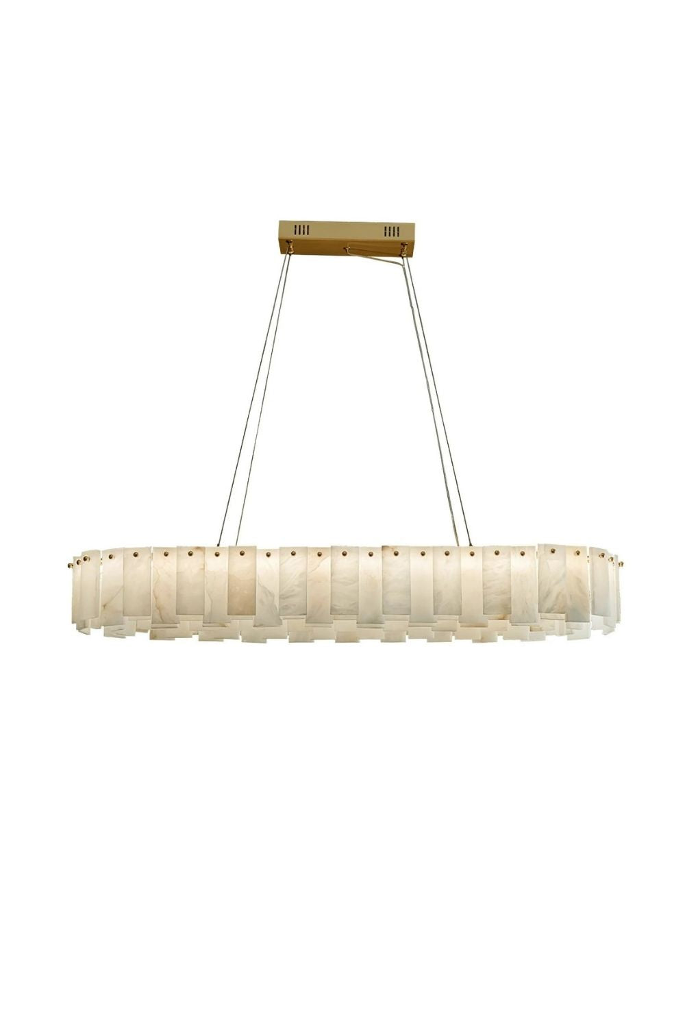 Modern Alabaster Celestial Round Chandelier - view 19 | everlamps