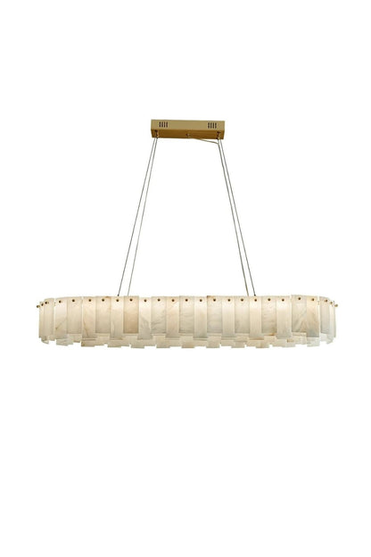 Modern Alabaster Celestial Round Chandelier - view 19 | everlamps