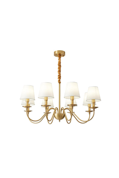 Modern Brass Fabric Chandelier | everlamps