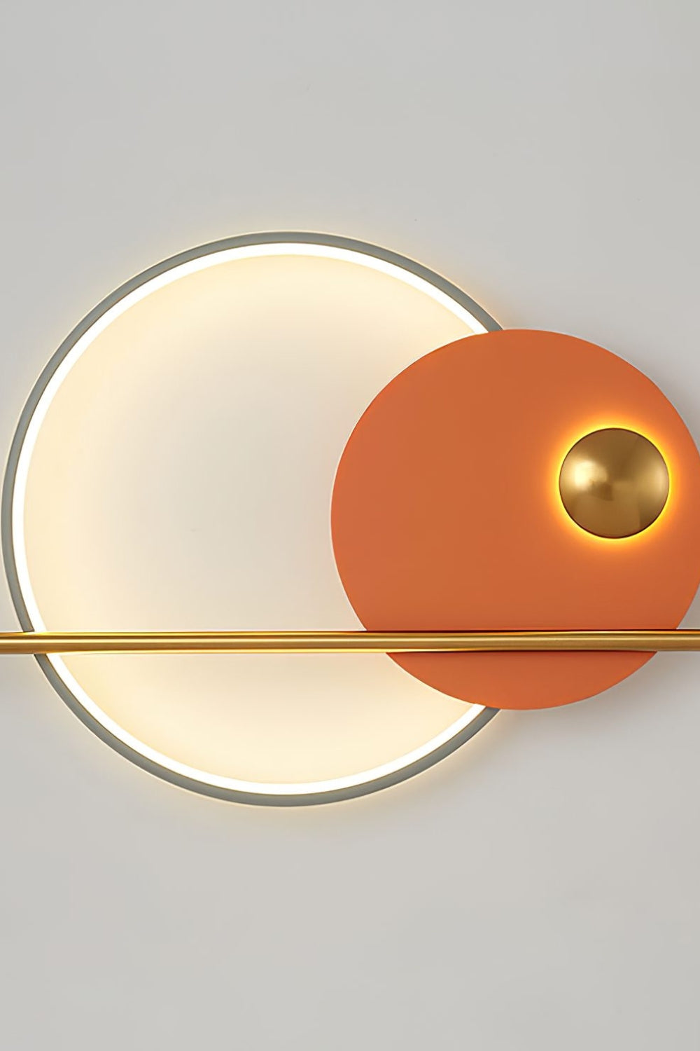 Modern Linear Double Circle Wall Light - view 15 | everlamps