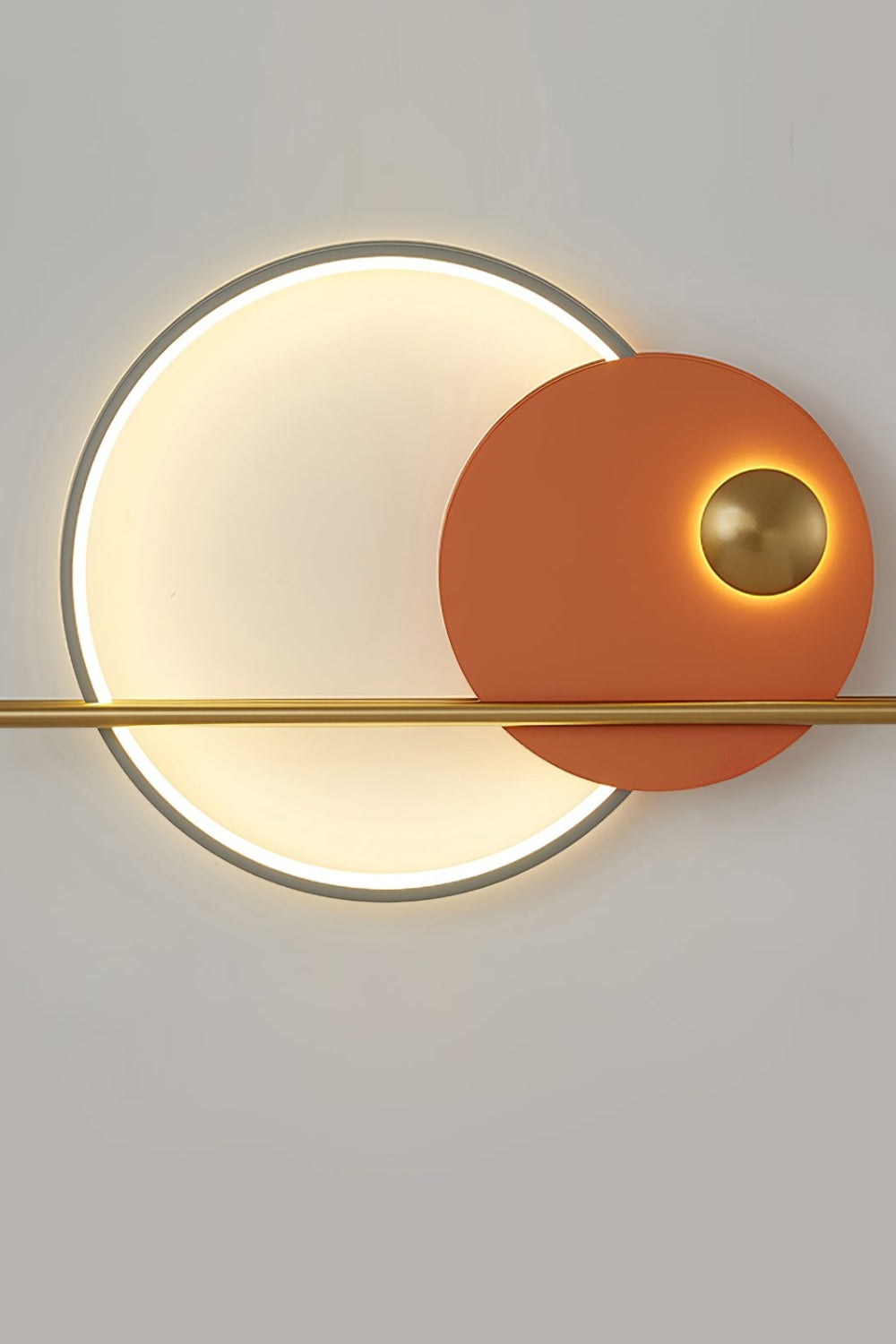 Modern Linear Double Circle Wall Light - view 16 | everlamps