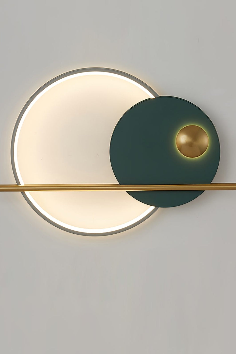 Modern Linear Double Circle Wall Light - view 17 | everlamps