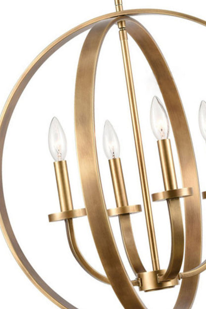 Modern Round Lantern Chandelier - view 13 | everlamps