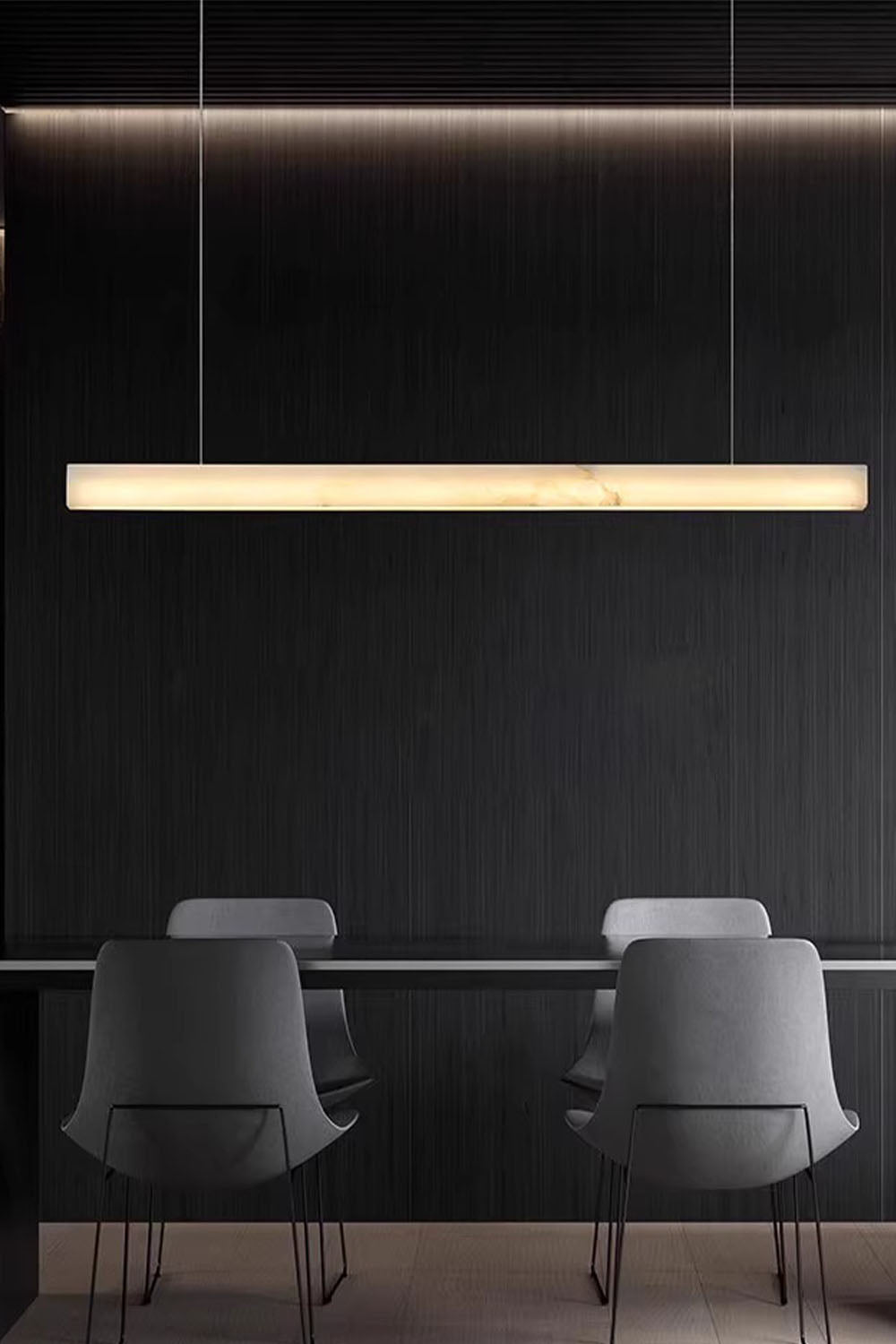 New Chinese Style Simple Natural Marble Chandelier - view 2 | everlamps