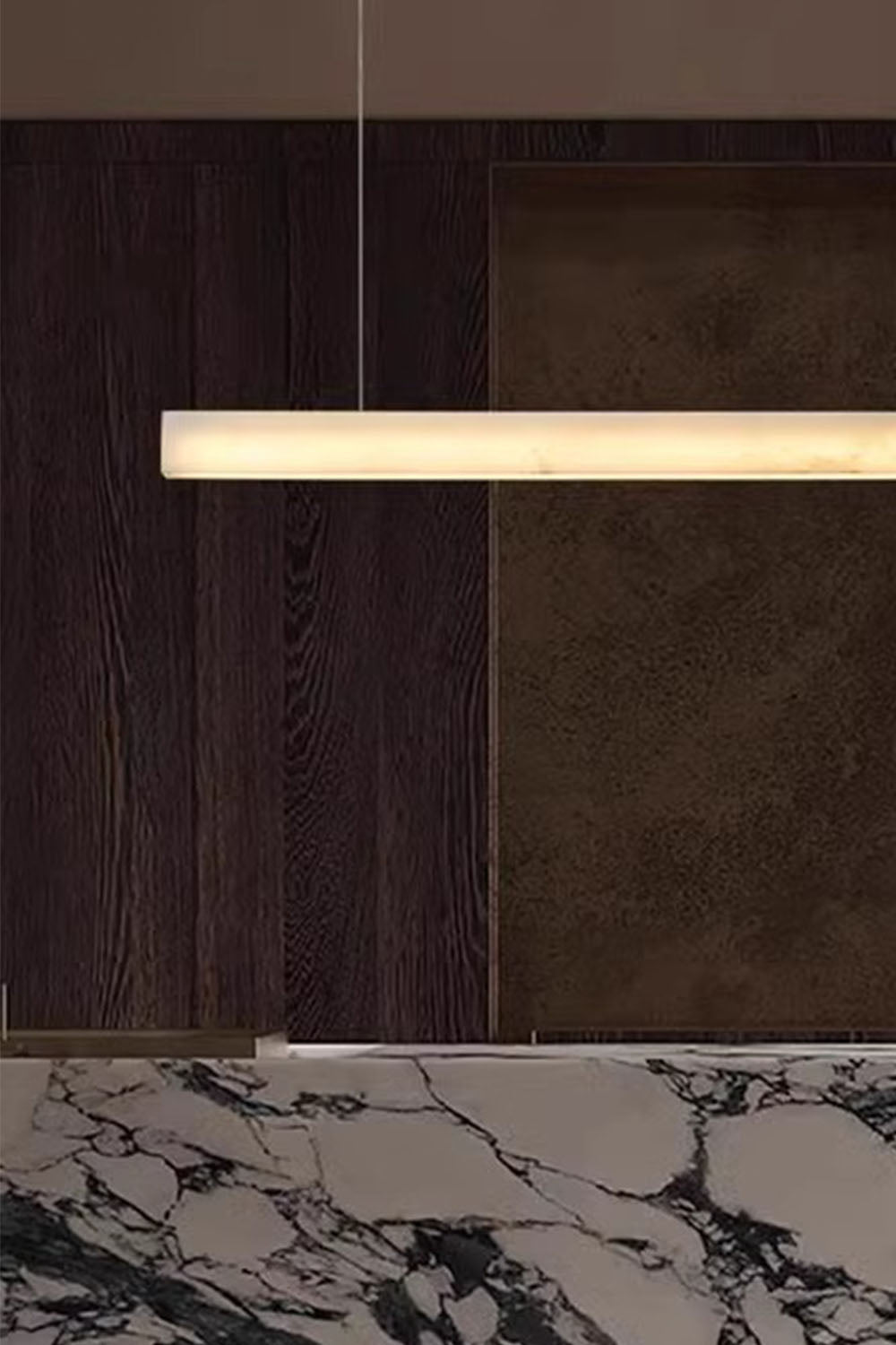 New Chinese Style Simple Natural Marble Chandelier - view 7 | everlamps