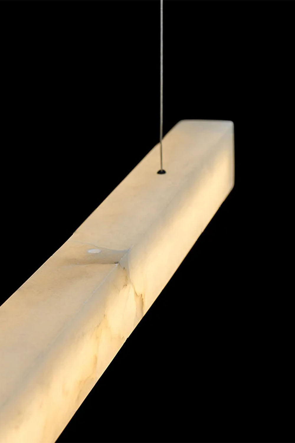New Chinese Style Simple Natural Marble Chandelier - view 8 | everlamps