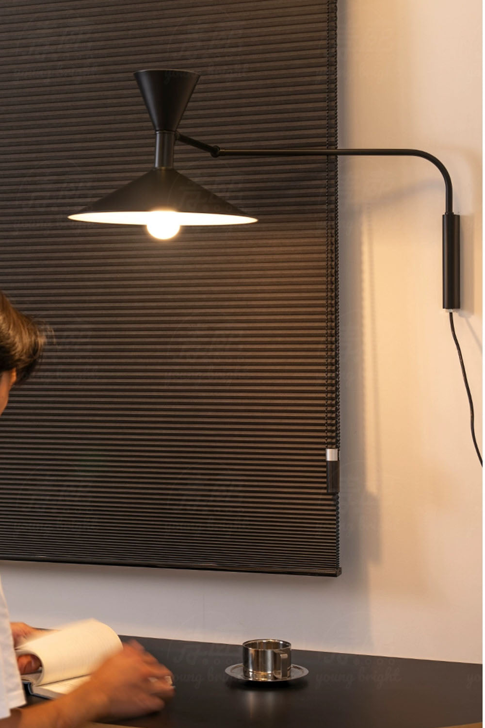 Modern Simple Swing Arm Wall Lamp - view 12 | everlamps