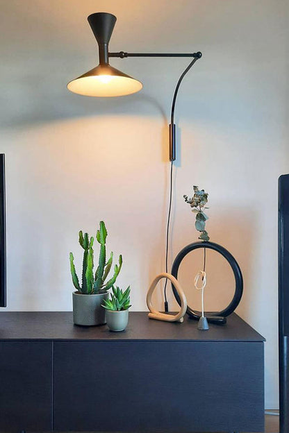 Modern Simple Swing Arm Wall Lamp - view 33 | everlamps