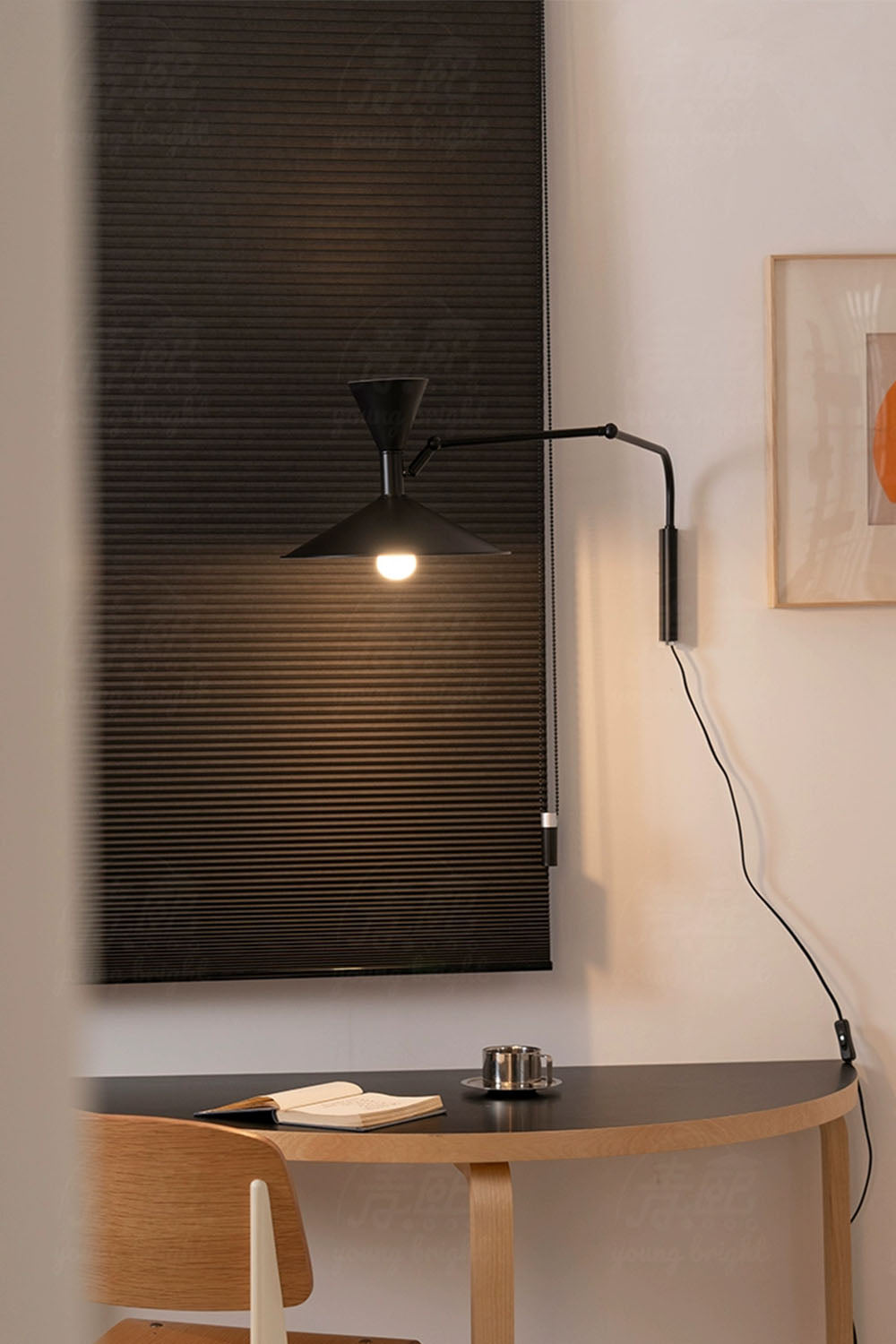 Modern Simple Swing Arm Wall Lamp - view 7 | everlamps