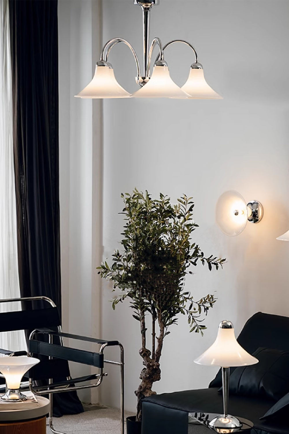 Modern Trumpet Glass Chandelier - view 6 | everlamps