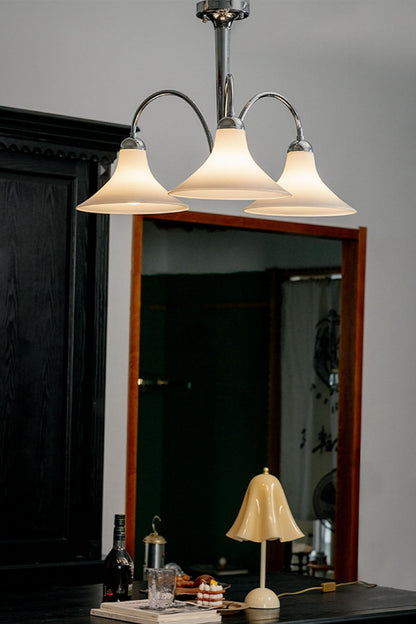 Modern Trumpet Glass Chandelier - view 2 | everlamps