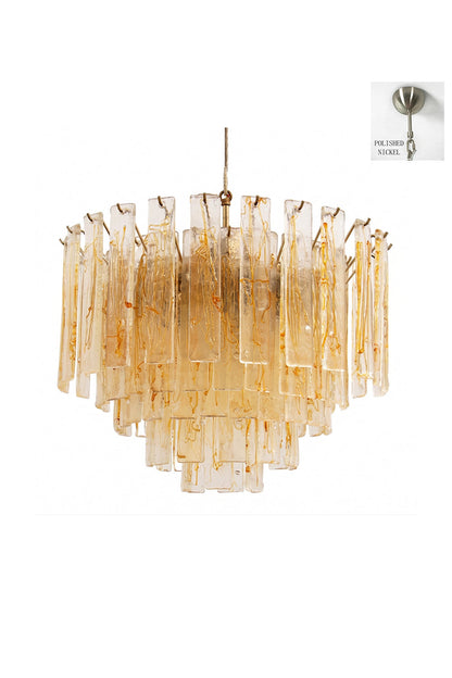 Molten Amber Glass Chandelier vexa lamps
