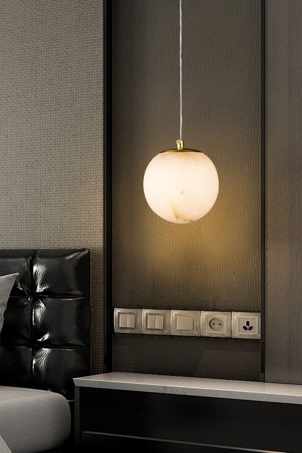 Moon Alabaster Pendant Lamp - everlamps