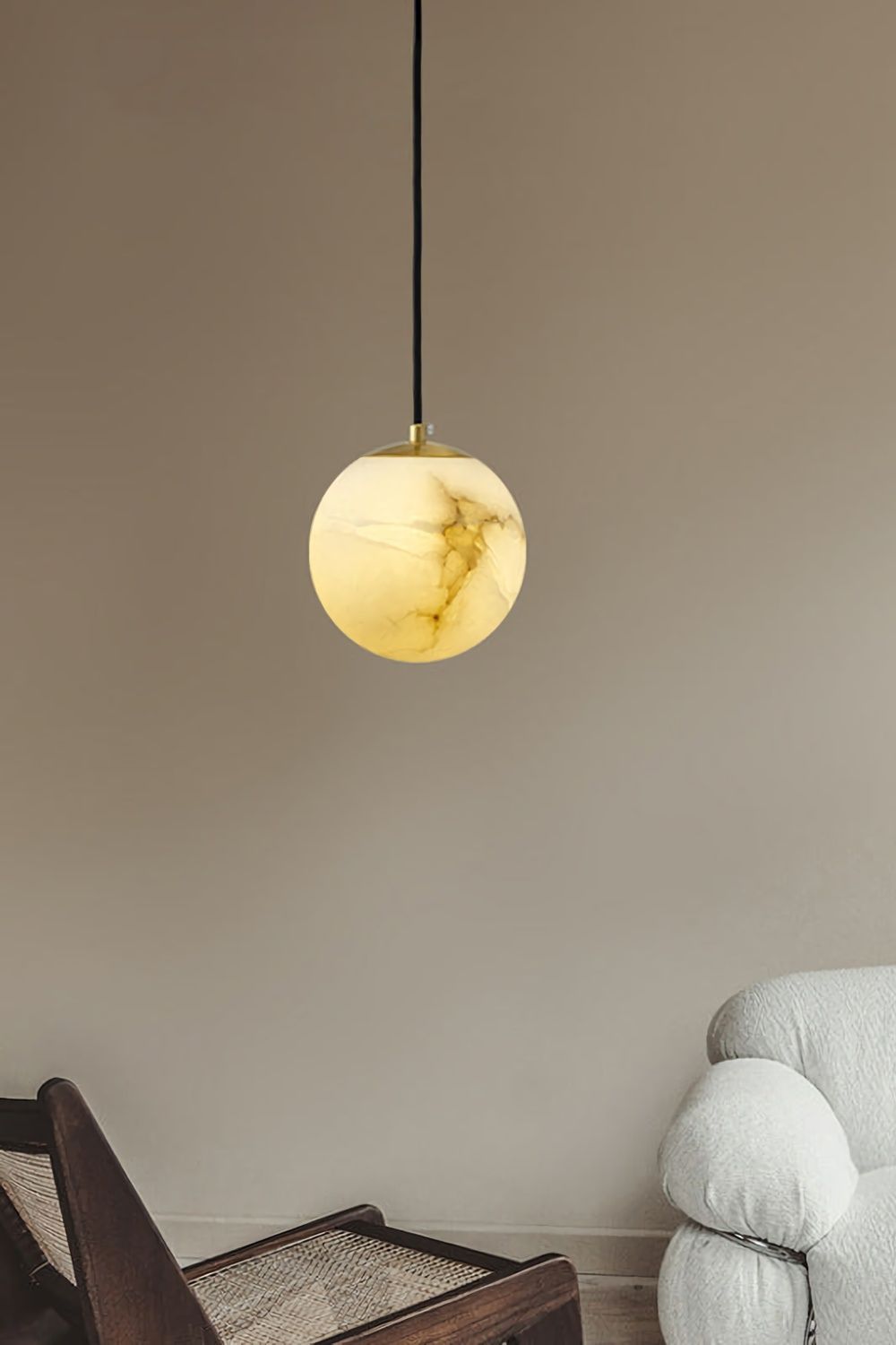 Moon Alabaster Pendant Lamp - everlamps