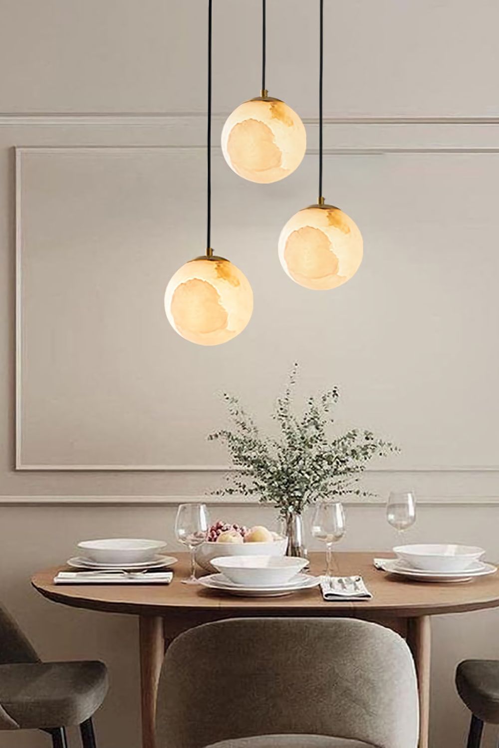 Moon Alabaster Pendant Lamp - everlamps