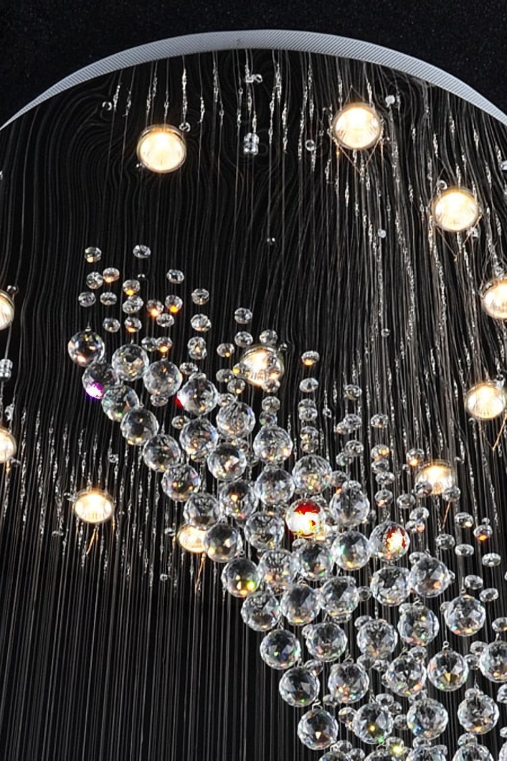 Moon Shaped Curved Crystal Chandelier - everlamps