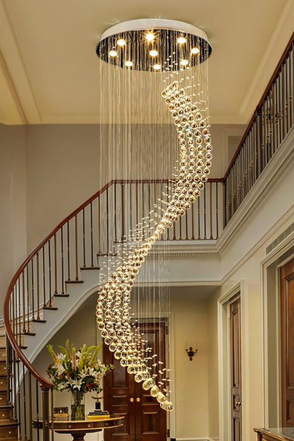 Moon Shaped Curved Crystal Chandelier - everlamps