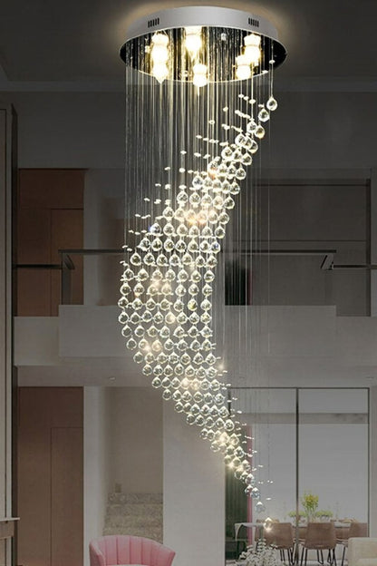 Moon Shaped Curved Crystal Chandelier - everlamps