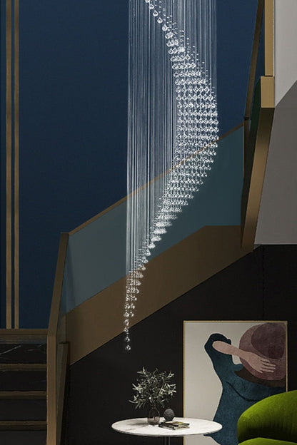 Moon Shaped Curved Crystal Chandelier - everlamps