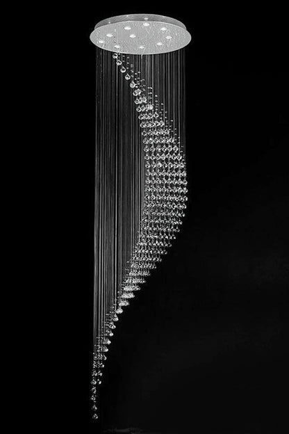 Moon Shaped Curved Crystal Chandelier - everlamps
