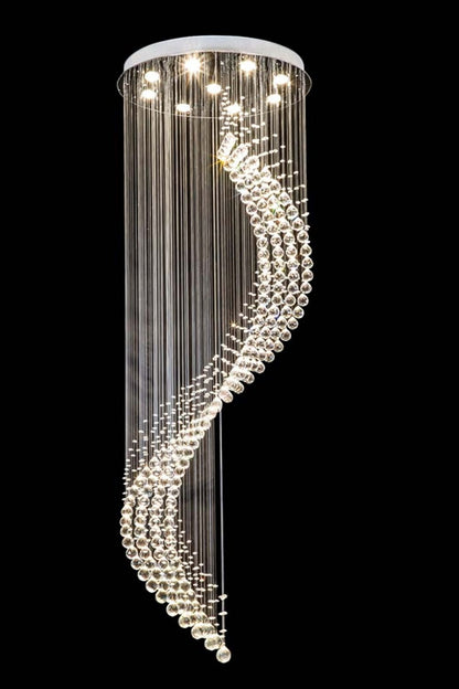 Moon Shaped Curved Crystal Chandelier - everlamps