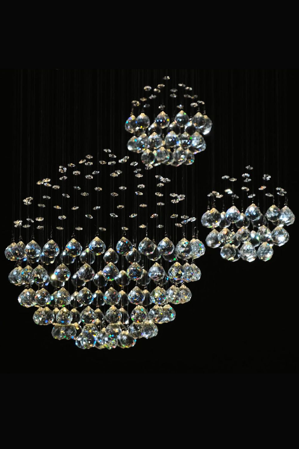 Multi-Balls Chrome Crystal Chandelier - everlamps